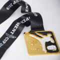 Oneway 3D metal gold triathlon finisher game marathon running sports custom medal trophies and medals